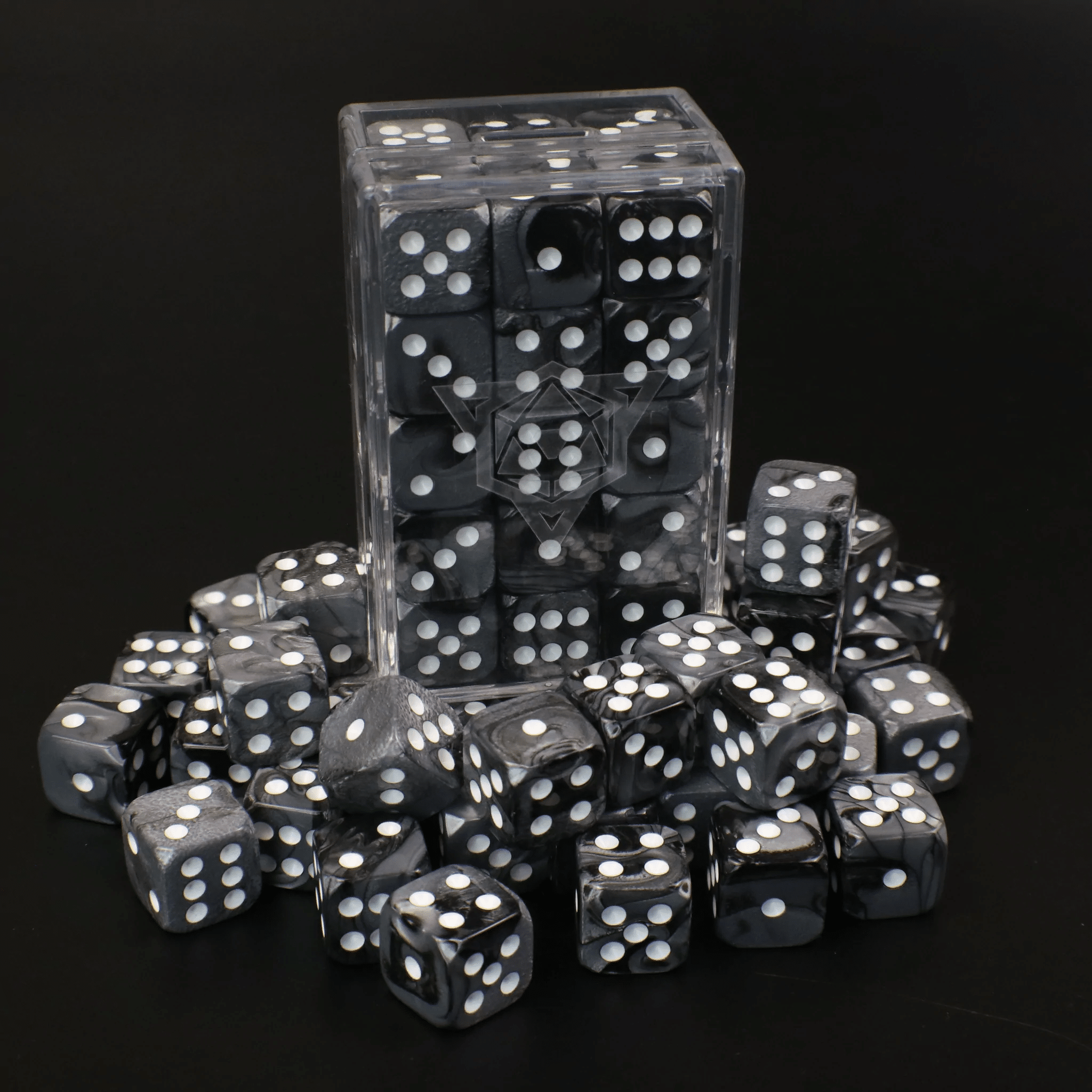 Die Hard Vanguard Nocturne & Steel 30D6 14mm Dice Pack image 0